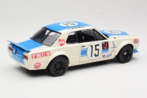 Nissan Skyline 2000GT-R KPGC10 #15 K. Takahashi Nissan Works JTCC 1972 Kyosho 1:18 08122B Metalas - nuotrauka 3 iš 8