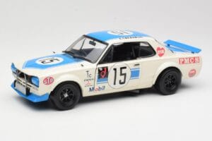 Nissan Skyline 2000GT-R KPGC10 #15 K. Takahashi Nissan Works JTCC 1972 Kyosho 1:18 08122B Metalas
