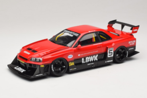 Nissan Skyline ER34 LB Super Silhouette Active Red GT Spirit 1:18 GT570 Derva