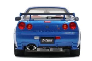 Nissan Skyline GT-R R34 NISMO Z-Tune Bayside Blue Otto 1:12 G082 Derva - nuotrauka 3 iš 4