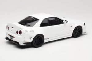 Nissan Skyline GT-R BNR34 by KRC Pearl White Otto 1:18 OT1135 Derva - nuotrauka 2 iš 6