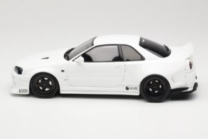 Nissan Skyline GT-R BNR34 by KRC Pearl White Otto 1:18 OT1135 Derva - nuotrauka 3 iš 6