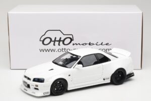 Nissan Skyline GT-R BNR34 by KRC Pearl White Otto 1:18 OT1135 Derva - nuotrauka 6 iš 6