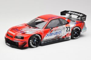 Nissan Skyline GT-R #22 M. Krumm / S. Motoyama Xanavi Nismo JGTC 2002 AUTOart 1:18 80277 Metalas