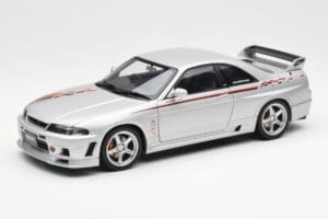 Nissan Skyline GT-R R33 R-Tune Sidabrinis AUTOart 1:18 77326 Metalas