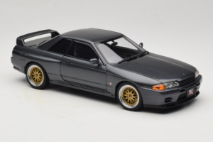 Nissan Skyline GT-R R32 V-Spec II Tuned Gun Grey Metallic AUTOart 1:18 77417 Metalas - nuotrauka 6 iš 8