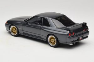 Nissan Skyline GT-R R32 V-Spec II Tuned Gun Grey Metallic AUTOart 1:18 77417 Metalas - nuotrauka 7 iš 8