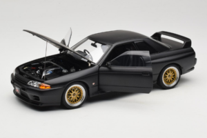 Nissan Skyline GT-R R32 V-Spec II Tuned Version Matt Black AUTOart 1:18 77418 Metalas - nuotrauka 2 iš 8