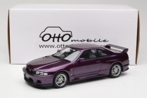 Nissan Skyline GT-R R33 V-Spec Midnight Purple Otto 1:18 OT1138 Derva - nuotrauka 6 iš 6