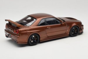 Nissan Skyline GT-R R34 Customized Metallic Bronze MotorHelix 1:18 M83414 Metalas - nuotrauka 3 iš 8