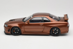 Nissan Skyline GT-R R34 Customized Metallic Bronze MotorHelix 1:18 M83414 Metalas - nuotrauka 4 iš 8