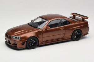 Nissan Skyline GT-R R34 Customized Metallic Bronze MotorHelix 1:18 M83414 Metalas