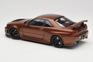 Nissan Skyline GT-R R34 Customized Metallic Bronze MotorHelix 1:18 M83414 Metalas - nuotrauka 7 iš 8