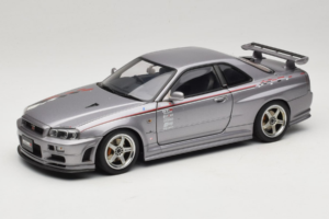 Nissan Skyline GT-R R34 Nismo S-Tune Sidabrinis AUTOart 1:18 77358 Metalas