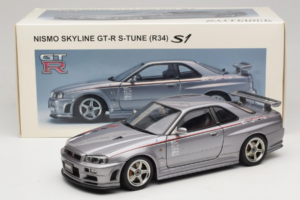 Nissan Skyline GT-R R34 Nismo S-Tune Sidabrinis AUTOart 1:18 77358 Metalas - nuotrauka 8 iš 8