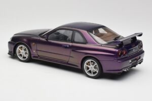 Nissan Skyline GT-R R34 V-Spec Midnight Violetinis AUTOart 1:18 77305 Metalas - nuotrauka 7 iš 8