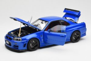 Nissan Skyline GT-R R34 NISMO Z-Tune Bayside Mėlynas AUTOart 1:18 77354 Kompozitas - nuotrauka 2 iš 8