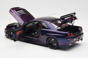 Nissan Skyline GT-R R34 NISMO Z-Tune Midnight Violetinis III AUTOart 1:18 77464 Kompozitas - nuotrauka 5 iš 8