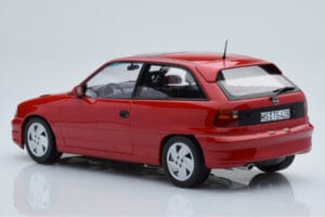 Opel Astra F GSi Raudonas Norev 1:18 183672 Metalas - nuotrauka 5 iš 6