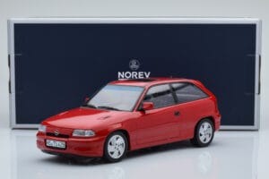 Opel Astra F GSi Raudonas Norev 1:18 183672 Metalas - nuotrauka 6 iš 6
