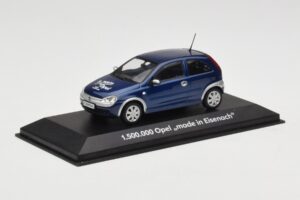 Opel Corsa C 1.5M Made in Eisenach Minichamps 1:43 OPEL003 Metalas - nuotrauka 2 iš 4
