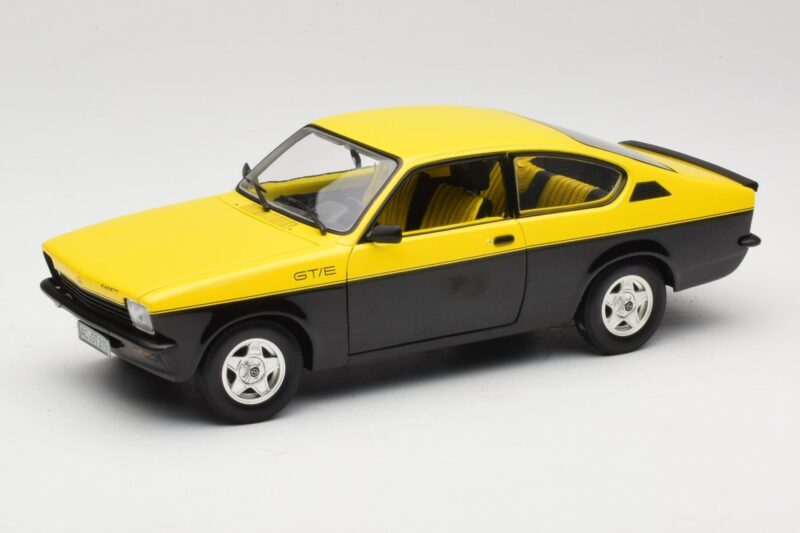 Opel Kadett C GT/E Geltonas & Juodas Minichamps 1:18 180045521 Metalas
