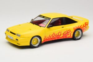 Opel Manta B Mattig Geltonas su Liepsna MCG 1:18 MCG18115 Metalas
