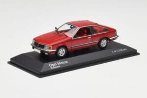 Opel Monza A Raudonas Minichamps 1:43 400045121 Metalas - nuotrauka 2 iš 4
