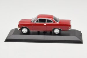 Opel Rekord A Raudonas Minichamps 1:43 400041004 Metalas