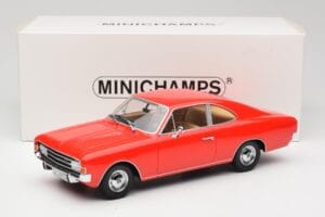 Opel Rekord C Coupe Raudonas Minichamps 1:18 107047020 Derva - nuotrauka 6 iš 6