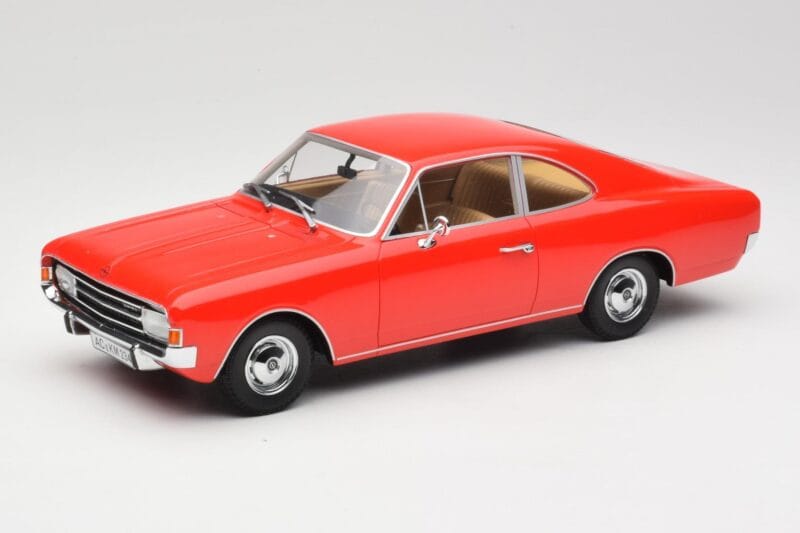 Opel Rekord C Coupe Raudonas Minichamps 1:18 107047020 Derva