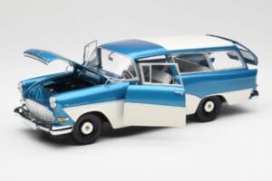 Opel Rekord P1 Caravan Mėlyna Metallic Minichamps 1:18 180043210 Metalas - nuotrauka 2 iš 8