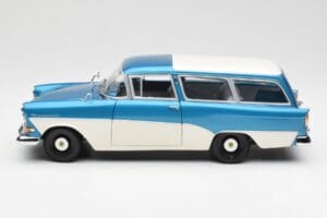 Opel Rekord P1 Caravan Mėlyna Metallic Minichamps 1:18 180043210 Metalas - nuotrauka 4 iš 8