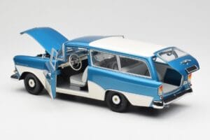 Opel Rekord P1 Caravan Mėlyna Metallic Minichamps 1:18 180043210 Metalas - nuotrauka 5 iš 8