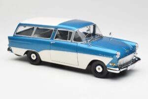 Opel Rekord P1 Caravan Mėlyna Metallic Minichamps 1:18 180043210 Metalas - nuotrauka 6 iš 8