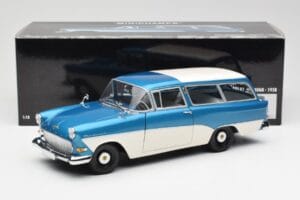 Opel Rekord P1 Caravan Mėlyna Metallic Minichamps 1:18 180043210 Metalas - nuotrauka 8 iš 8