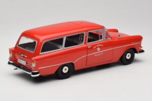 Opel Rekord P1 Caravan Feuerwehr Neuenkirchen Minichamps 1:18 180043291 Metalas - nuotrauka 3 iš 8