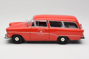 Opel Rekord P1 Caravan Feuerwehr Neuenkirchen Minichamps 1:18 180043291 Metalas - nuotrauka 4 iš 8