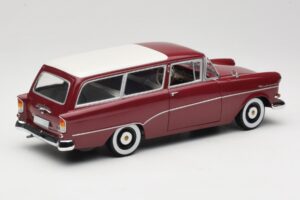 Opel Rekord P1 Caravan Raudonas Minichamps 1:18 180043211 Metalas - nuotrauka 3 iš 8