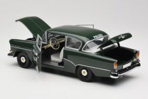 Opel Rekord P1 Polizei Minichamps 1:18 180043290 Metalas - nuotrauka 5 iš 8