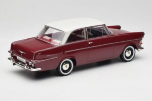 Opel Rekord P2 Tamsiai Raudonas & Baltas BoS Models 1:18 BOS415 Derva - nuotrauka 2 iš 6