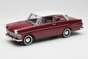 Opel Rekord P2 Tamsiai Raudonas & Baltas BoS Models 1:18 BOS415 Derva