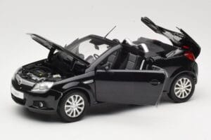 Opel Tigra TwinTop B Juodas Norev 1:18 183600 Metalas - nuotrauka 2 iš 8
