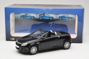 Opel Tigra TwinTop B Juodas Norev 1:18 183600 Metalas - nuotrauka 8 iš 8