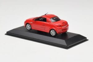 Opel Tigra TwinTop Magma Raudonas Minichamps 1:43 B24910027T Metalas - nuotrauka 3 iš 4