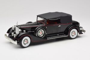 Packard Kabrioletas Juodas Anson 1:18 30397 Metalas