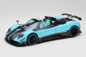 Pagani Zonda Uno Carbon Šviesiai Mėlynas Almost Real 1:18 850630001 Metalas