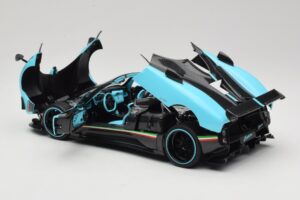 Pagani Zonda Uno Carbon Šviesiai Mėlynas Almost Real 1:18 850630001 Metalas - nuotrauka 5 iš 8