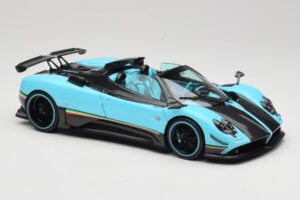 Pagani Zonda Uno Carbon Šviesiai Mėlynas Almost Real 1:18 850630001 Metalas - nuotrauka 6 iš 8