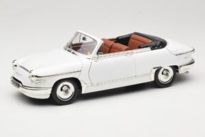 Panhard PL17 Kabrioletas Baltas Solido 1:18 8174 Metalas
